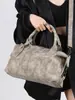 Bolsa Pequena Retrô Transfronteiriça para Mulheres, Versátil de Verão 2026 Nova Bolsa Transversal Casual, Bolsa de Mão para Trabalho e Deslocamento, Bolsa Almofada