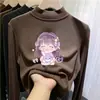 Ropa infantil de forro polar de doble cara, top para niñas, nuevo estilo otoño/invierno, adecuado para usar como prenda exterior, capa base de moda para niños y bebés
