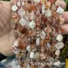 Cristal Natural 11MM Trevo de Quatro Folhas Citrino Pó de Cristal Olho de Tigre Contas para Pulseira Colar DIY Acessórios
