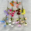 5 Flores de Orquídea Artificiais para Decoração de Casamento, Arranjo de Flores para Corredor, Arranjo de Flores para Teto de Hotel, Flores Artificiais para Exportação