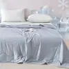 Colcha de seda refrescante para verão de comércio exterior transfronteiriço, colcha de ar condicionado cor sólida, colcha refrescante de verão drop-shipping, colcha fina de verão lavável à máquina atacado