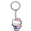 Lindo Colgante Llavero Gato Kt Material PVC Pegamento Suave Accesorios de Pareja Colgante Pequeño Regalo Comercio Electrónico Transfronterizo