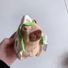 Celebridad de internet lindo capibara capibara colgante peluche juguete muñeca bolsa colgante llavero Muñeca Muñeca