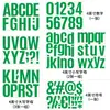 Pegatinas de Letras Geyu de 4 pulgadas, Símbolos, Números 10 cm Mayúsculas y Minúsculas, Pegatinas de Pared para Decoración Escolar, Pegatinas para Marcar Estantes