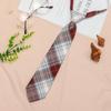 Corbata pequeña JK para mujer, estilo universitario, a cuadros, uniforme japonés holgado para hombres y mujeres, estudiantes, camisa, corbatas cortas de moda
