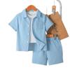 Conjunto de Verano para Niños, Camisa Delgada Infantil, Ropa Formal Elegante, Shorts de Manga Corta para Bebés Niños, Ropa de Verano