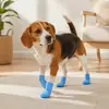 Protetores de Patas para Cães, Meias de Tricô Antiderrapantes para Passeios de Inverno, com Solado Macio, Meias Resistentes ao Desgaste para Cães Que Não Caem ao Sair, Meias Anti-Sujeira para Animais de Estimação