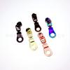 En stock, n.° 5, cabezal de tirador de nailon para caramelos, con cremallera de hardware para equipaje con galvanoplastia multicolor
