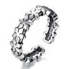 Weihua anillo japonés retro de plata tailandesa anillo dominante flor anillo de personalidad abierto anillo de dedo de comida joyería de plata al por mayor