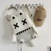 Mochila Casual Versátil com Design de Nicho para Homens, Mochila com Desenho Animado Fofo e Peculiar para Novos Estudantes, Bolsa de Ombro Dupla da Moda para o Dia a Dia