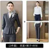 Terno slim fit, uniforme de trabalho para recepção de hotel, uniforme de trabalho para departamento de vendas e joalheria, terno feminino de moda azul