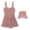Traje de banho feminino de alta qualidade, maiô floral pequeno, cobre a carne, emagrecimento, feminino, peça única, saia, atacado de trajes de banho, estilo ins sul-coreano