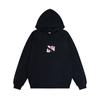 Marca de Moda High Street Retro Americana Suéter com Capuz Simples de Letra Outono Preguiçoso Solto para Homens e Mulheres Hoodie Vibe Top