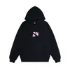 Moletom com Capuz Estilo Americano Original Marca de Moda Perfil Impresso Masculino e Feminino Solto Versátil Pesado Vibe de Casal Moletom Top