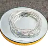 Pulsera elástica de cristal de fila única color diamante distintiva exquisita de moda todo partido pulsera de lujo ligero joyería de alta gama para mujer