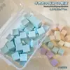 Esponja para Nail Art Cubo de Carne Mini Blush Degradê Pinça de Aço Inoxidável Ferramenta Quadrada Pequena para Unhas