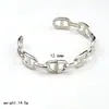 Europa y Estados Unidos INS nueva flor de alta gama 18K pulsera versión ancha personalidad exagerada pulsera de hoja de acero inoxidable joyería mujeres