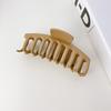 Coreano Outono e Inverno Novo Grab Clip Material de Resina Solid Color Clip Back Head Disc Hair Clip Dating Decorativo Acessórios de Cabelo Clip de Cabelo