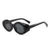 Nuevas gafas de sol ovaladas de montura pequeña de moda transfronteriza, estilo retro para caras cuadradas y redondas, gafas de sol de alta gama de estilo urbano moderno para chicas a la moda
