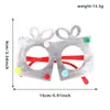 Gafas Navideñas Transfronterizas para Adultos y Niños, Regalos de Navidad, Tela Estampada en Oro, Caja de Regalo de Árbol de Navidad, Monturas de Gafas para Fiesta