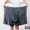 140~420 jin plus size cintura alta cueca boxer masculina solta para homem gordo cuecas modal calça de quatro pontas para meia-idade e idosos