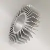 Extrusión de Perfil de Aluminio Procesamiento de Disipador de Calor Perfil de Aleación de Aluminio de Alta Densidad y Alta Potencia Radiador de Girasol de Aluminio 6063