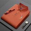 2026 Verano Nuevo Estilo Camisa Polo de Algodón Puro para Hombre de Manga Corta Ligera Camiseta de Negocios Cuello Solapa Holgada Camiseta de Hombre Top