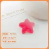 Acessórios DIY de Balas de Goma Simuladas, Acessórios para Capa de Celular em Formato de Coração Gradiente e Estrela de Cinco Pontas, Acessórios de Brinco Coloridos Dopamina