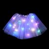 Adereços de Fantasia de Performance Infantil, Vestido de Tule para Meninas, Asas de Anjo com Luzes, Vestido de Borboleta, Conjunto de Três Peças com 20 Luzes, Estilo Combinando Pai-Filho