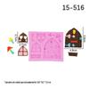Portas e janelas de conto de fadas Cogumelo Love Chalet Casa Silicone Fondant Bolo Molde DIY Baking Chocolate Tools