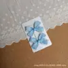 Pinza para el pelo dulce y elegante de niña estudiante, Pinza para el pelo de lazo pequeño con volantes azul claro, Pinza lateral, Pinza para flequillo