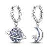 Pendientes Brillantes de Planeta Micro-Pavimentados con Circonita, de Venta Caliente en Europa y América, Elegantes, Modernos y Exquisitos, Pendientes Versátiles para Mujer, Accesorios Populares
