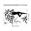 Árbol de la Vida Silueta de Yoga Pegatinas de Pared Autoadhesivas Estilo de Arte Simple Pegatinas Decorativas de Pared para Fondo de Habitación BR0742H