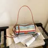 Bolso de Mano Tejido de Paja Shuai Mijia Bolso de Hombro 2026 Verano Nuevo Estilo de Moda Estilo Vacaciones Bolso de Playa Bolso Tejido Bolso Almohada