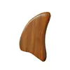 Tabla Gua Sha de Sándalo Dorado Peine Masajeador de Meridianos Raspador Muscular Punto de Acupuntura Hombro Espalda Cuerpo Entero Masajeador de Madera Souvenir Transfronterizo