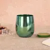Taza de Titanio con Patrón de Flor de Hielo de Alto Valor para el Hogar y para Llevar, Aislante Térmico, Taza Termo de Titanio Puro, Compacta, Antibacteriana, para Beber Directamente, Taza de Cáscara de Huevo