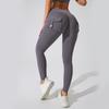 Pantalones de Yoga de Bolsillo para Ropa de Trabajo Transfronteriza para Mujer, Mallas Melocotón para Glúteos, Pantalones Deportivos, Pantalones de Fitness, Levantamiento de Glúteos, Ropa de Yoga al Por Mayor