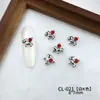 Accesorios para Uñas con Zirconia del Año del Caballo 2026 Nuevos Lindos Ponis del Zodiaco Rojo Aleación Pedrería Decoraciones de Uñas Portátiles para DIY