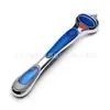Navaja Manual Calidad Alemana Navaja Clásica con 5 Cuchillas Navaja de Afeitar para Hombre Cabezal de Hoja de Navaja Cinco Capas Universal
