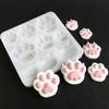 Molde de Cristal DIY Gato Pata de Gato Estrela Lua Pingente Molde de Silicone Feito à Mão Cola Joias