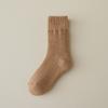 Meias femininas outono e inverno anti-pilling forrado de lã grossas meias de cashmere meias de lã terry atacado meias femininas de inverno meias