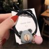 Estilo coreano Internet Popular ins Urso Corda de Cabelo Bonito Menina Faixa de Cabelo Banda de Cabelo Mori Estilo Corda de Cabelo Capa de Couro Acessórios de Cabelo para Mulheres
