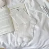 Calcetines de Malla Hueca de Seda para Verano 2026 para Mujer, Calcetines de Encaje Delgados Transpirables Versátiles con Volantes, Estilo Simple