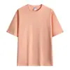 Camiseta de Cuello Redondo con Logo Impreso, Camisa Publicitaria de Algodón Puro, Uniforme Escolar, Uniforme de Trabajo de Manga Corta para Grupo