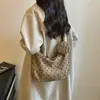 Bolso tote de nailon con lunares de estilo coreano, de nicho, para mujer, gran capacidad, casual, ligero, adecuado para la escuela y los desplazamientos, de hombro y cruzado