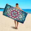 Toalla de Playa Mandala India para Dropshipping Transfronterizo Jit Europeo y Americano Toalla de Baño de Microfibra Más Vendida en Amazon Comercio Exterior