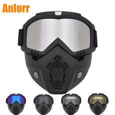 Óculos Anlorr, óculos off-road, óculos para motocicleta, óculos para pára-brisa de montanhismo, máscara retrô para motocicleta, resistente a impactos