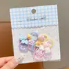 Gomas para el pelo de pulgar de colores de caramelo de dibujos animados para niños, Diademas para bebé, Gomas elásticas de alta elasticidad para niñas pequeñas, Cuerdas para el pelo para niñas
