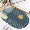 Alfombrilla absorbente para baño, alfombrilla antideslizante para inodoro, alfombrilla para pies, alfombra lavable
