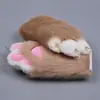 [Nova Loja] Novas Luvas Peludas em Estoque Material Pelúcia Peluda Pacote Material de Patas de Animal Pacote